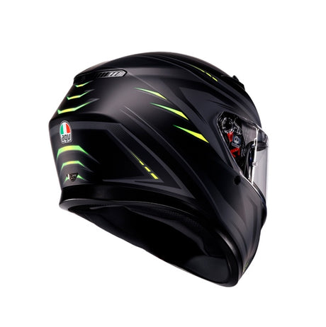 AGV HELM K3 SYTH MAT BK/FLUO Yellow 2XL - Driven Powersports