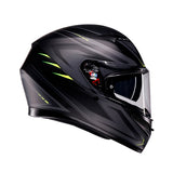AGV HELM K3 SYTH MAT BK/FLUO Yellow 2XL - Driven Powersports