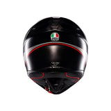 AGV HELM K1 S LAP Matte Black/Gray/Red 2XL - Driven Powersports