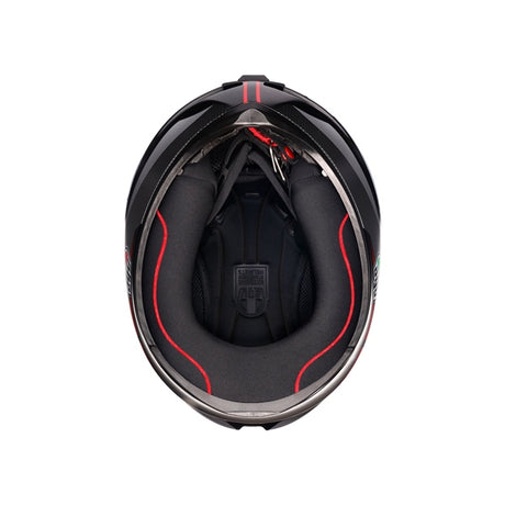 AGV HELM K1 S LAP Matte Black/Gray/Red 2XL - Driven Powersports