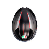 AGV HELM K1 S LAP Matte Black/Gray/Red 2XL - Driven Powersports