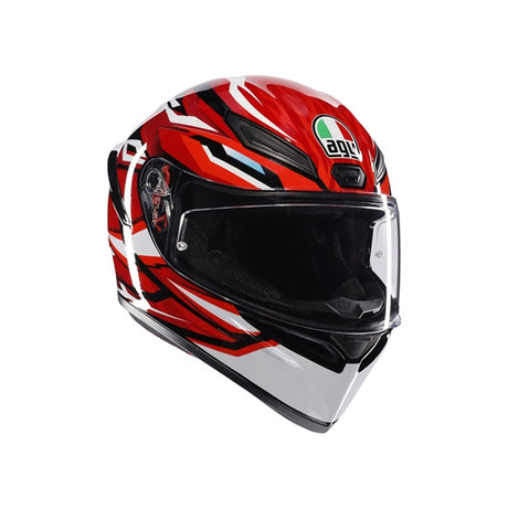 AGV HELM K1 S LION Black/Red/White 2XL - Driven Powersports