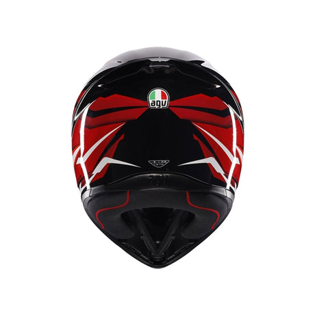 AGV HELM K1 S LION Black/Red/White 2XL - Driven Powersports