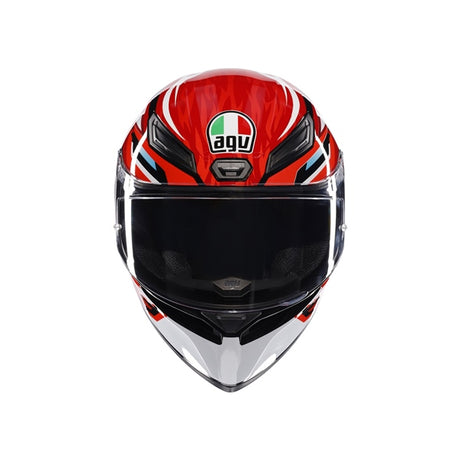 AGV HELM K1 S LION Black/Red/White 2XL - Driven Powersports