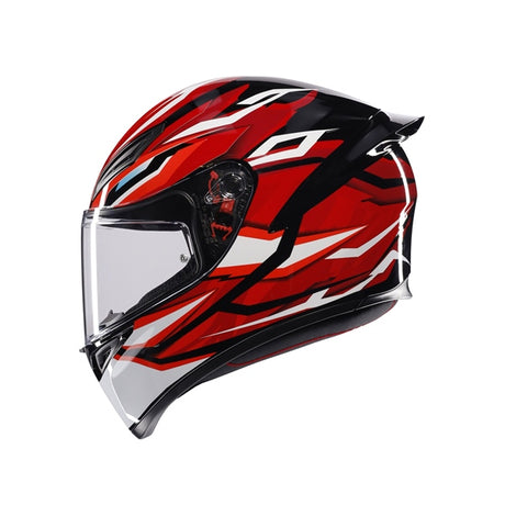 AGV HELM K1 S LION Black/Red/White 2XL - Driven Powersports