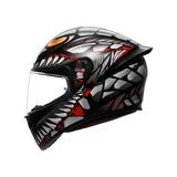 AGV HELM K1 S LYZARD Matte Black/Gray/Red 2XL - Driven Powersports
