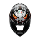 AGV HELM K1 S LYZARD Matte Black/Gray/Red 2XL - Driven Powersports