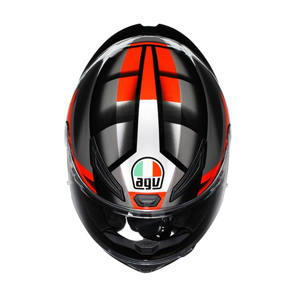 AGV HELM K1 S FASTLAP Black/Gray/Red 2XL - Driven Powersports