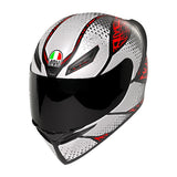 AGV HELM K1 S SPEEDARMOR Matte Black/Gray/Red 2XL - Driven Powersports