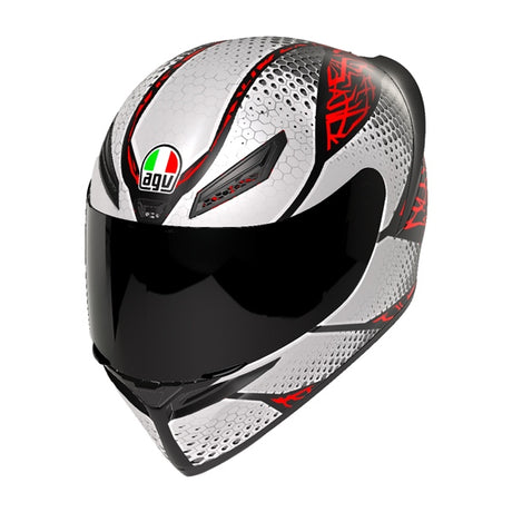 AGV HELM K1 S SPEEDARMOR Matte Black/Gray/Red 2XL - Driven Powersports