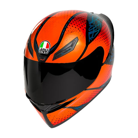 AGV HELM K1 S SPEEDARMOR Black/Orange/Blue 2XL - Driven Powersports