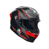 AGV HELM K6 S SLASHCUT Black/Gray/Red 2XL - Driven Powersports
