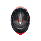 AGV HELM K6 S SLASHCUT Black/Gray/Red 2XL - Driven Powersports