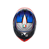AGV HELM K6 S SLASHCUT Black/Blue/Red 2XL - Driven Powersports