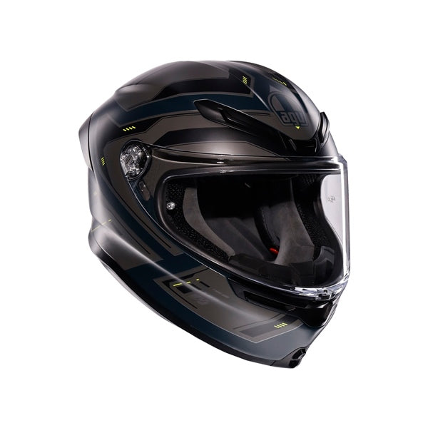 AGV HELM K6 S ENHANCE MAT GY/FLUO Yellow 2XL - Driven Powersports