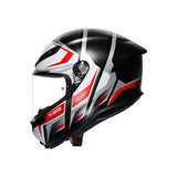 AGV HELM K6 S KARVE Matte Black/White/Red 2XL - Driven Powersports