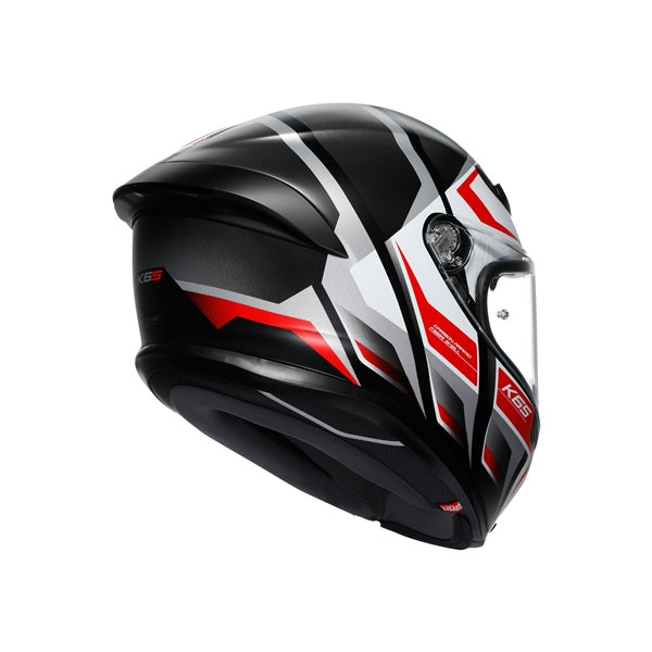 AGV HELM K6 S KARVE Matte Black/White/Red 2XL - Driven Powersports