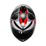 AGV HELM K6 S KARVE Matte Black/White/Red 2XL - Driven Powersports