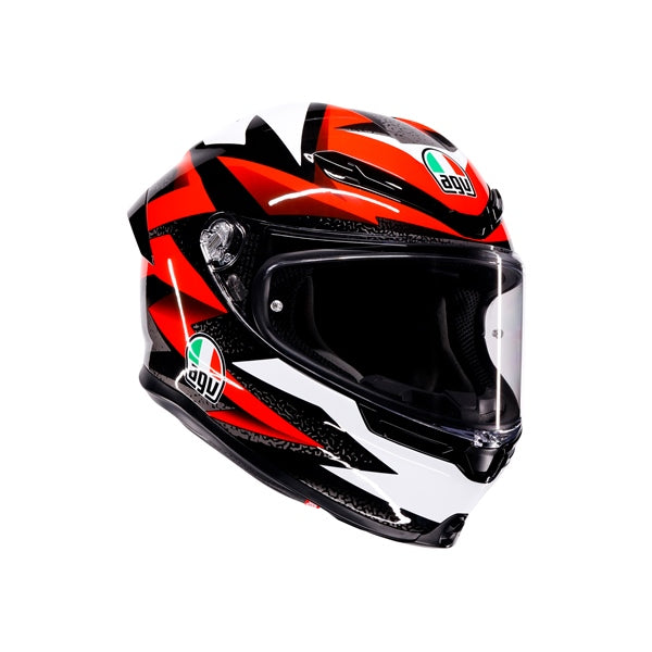 AGV HELM K6 S BRAVEN Black/Red/White 2XL - Driven Powersports