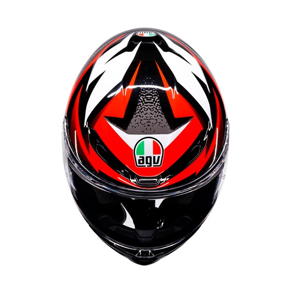 AGV HELM K6 S BRAVEN Black/Red/White 2XL - Driven Powersports