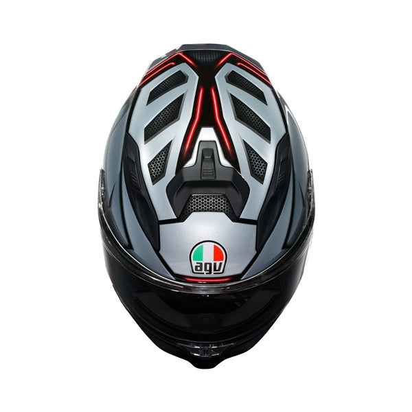 AGV HELM K7 JAEGER Black/Silver 2XL - Driven Powersports