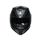 AGV HELM K7 DAMASCUS Black/Silver 2XL - Driven Powersports