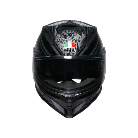 AGV HELM K7 DAMASCUS Black/Silver 2XL - Driven Powersports