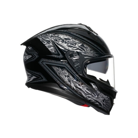 AGV HELM K7 DAMASCUS Black/Silver 2XL - Driven Powersports