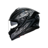 AGV HELM K7 DAMASCUS Black/Silver 2XL - Driven Powersports
