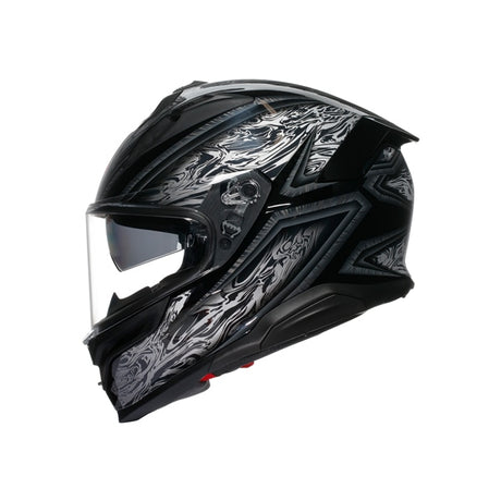 AGV HELM K7 DAMASCUS Black/Silver 2XL - Driven Powersports