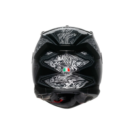 AGV HELM K7 DAMASCUS Black/Silver 2XL - Driven Powersports