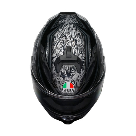 AGV HELM K7 DAMASCUS Black/Silver 2XL - Driven Powersports