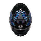 AGV HELM K7 GENISYS Matte Black/Blue/Gray 2XL - Driven Powersports