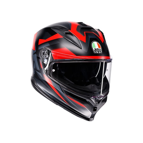 AGV HELM K7 GLIMPSE Matte Black/Red 2XL - Driven Powersports