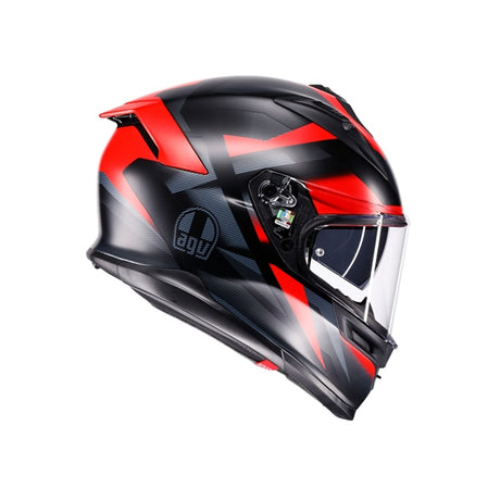AGV HELM K7 GLIMPSE Matte Black/Red 2XL - Driven Powersports