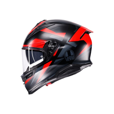 AGV HELM K7 GLIMPSE Matte Black/Red 2XL - Driven Powersports