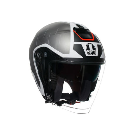 AGV HELM K7 GLIMPSE Matte Black/Red 2XL - Driven Powersports