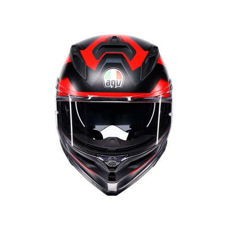 AGV HELM K7 GLIMPSE Matte Black/Red 2XL - Driven Powersports