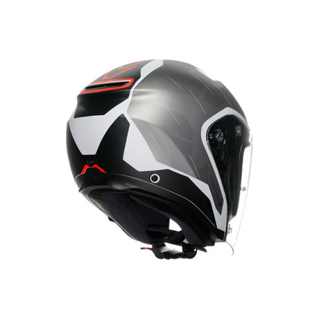 AGV HELM K7 GLIMPSE Matte Black/Red 2XL - Driven Powersports