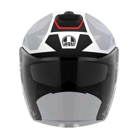 AGV HELM K7 GLIMPSE Matte Black/Red 2XL - Driven Powersports