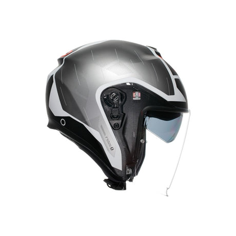 AGV HELM K7 GLIMPSE Matte Black/Red 2XL - Driven Powersports