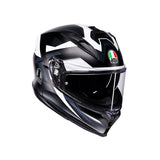 AGV HELM K7 GLIMPSE Matte Black/White 2XL - Driven Powersports