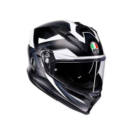 AGV HELM K7 GLIMPSE Matte Black/White 2XL - Driven Powersports
