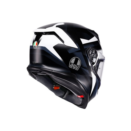 AGV HELM K7 GLIMPSE Matte Black/White 2XL - Driven Powersports