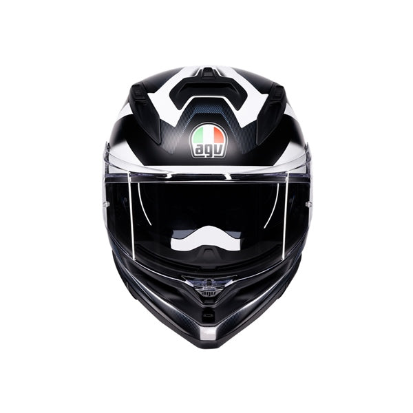 AGV HELM K7 GLIMPSE Matte Black/White 2XL - Driven Powersports