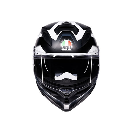 AGV HELM K7 GLIMPSE Matte Black/White 2XL - Driven Powersports