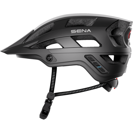 SENA M1 SENA MTB HELMET Matte Black Left Side - Driven Powersports