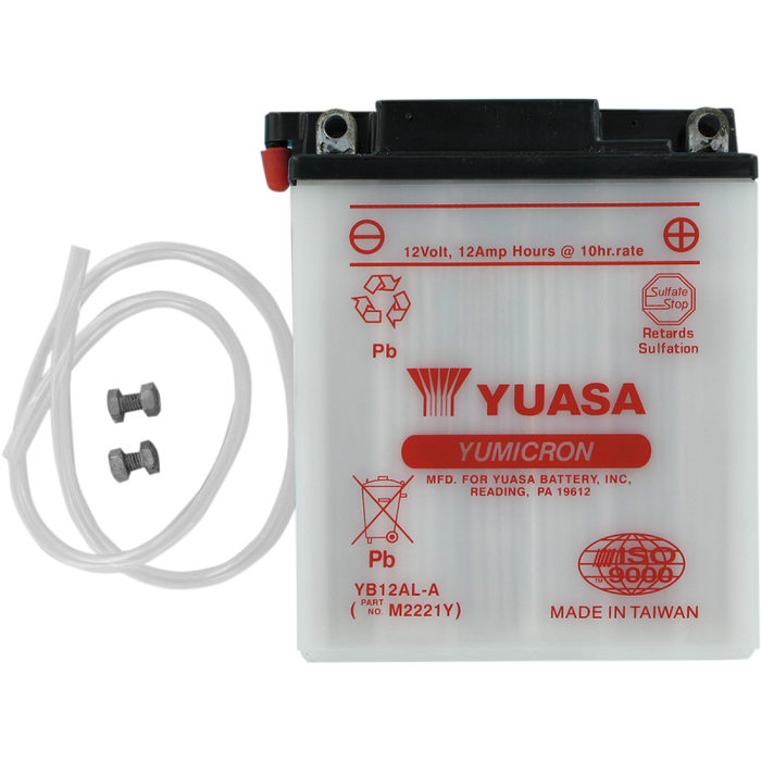 YUASA YB12AL-A YUMICRON 12 VOLT Front - Driven Powersports