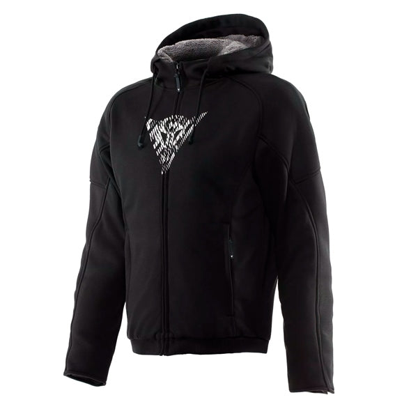 Dainese Bovisa Full Zip Hoodie - Men Black/White - Driven Powersports