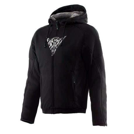 Dainese Bovisa Full Zip Hoodie - Men Black/White - Driven Powersports